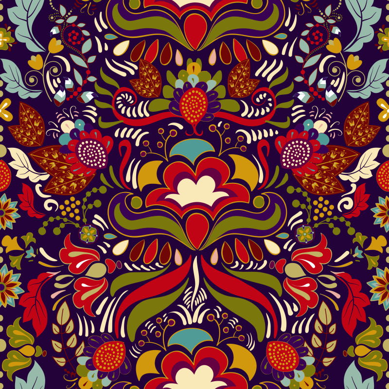 彩色抽象无缝创意矢量背景