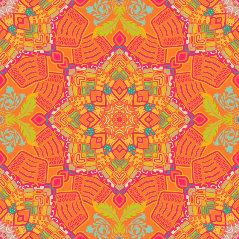 无缝式橘黄效果矢量