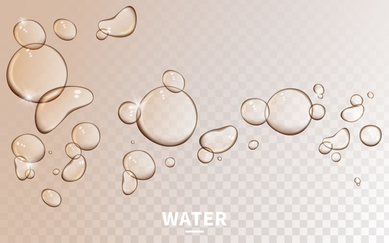 矢量创意水滴海报设计图