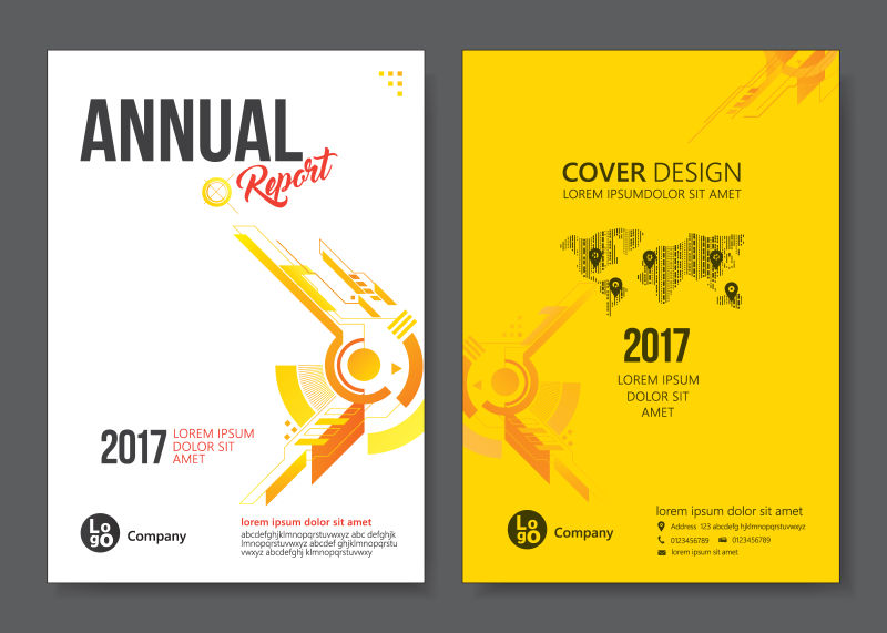 创意2017卡片封面矢量图设计