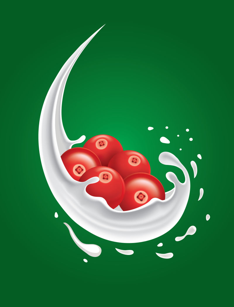 红莓奶牛矢量图