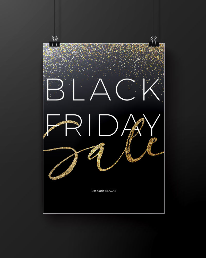 黑色星期五矢量广告传单设计