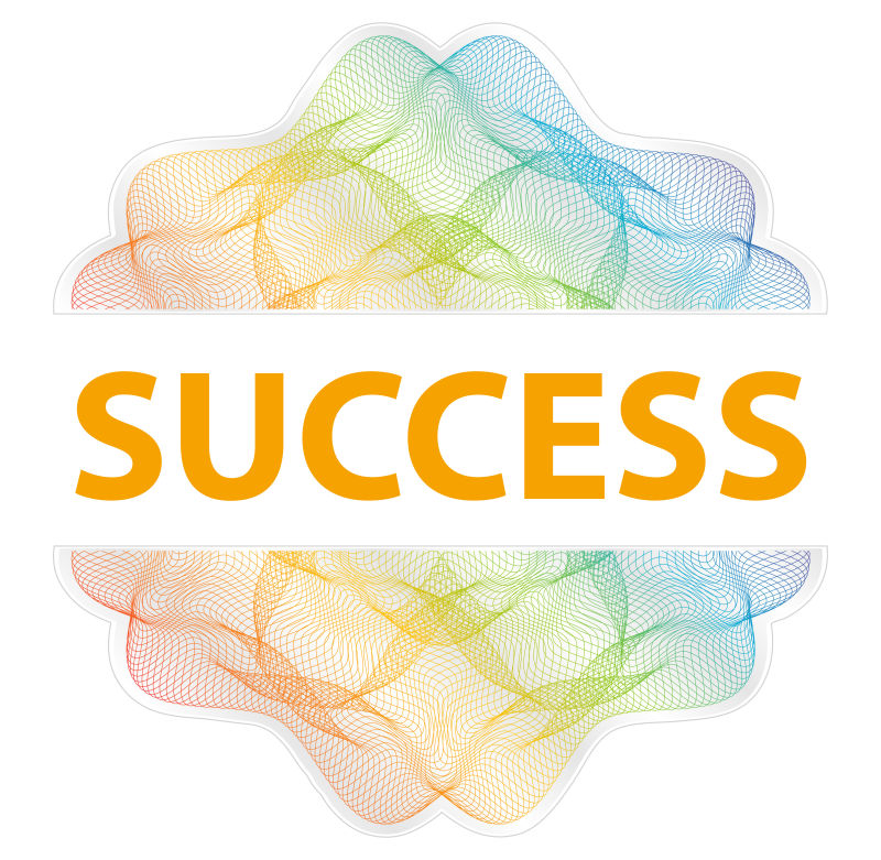 彩色几何条纹矢量插图