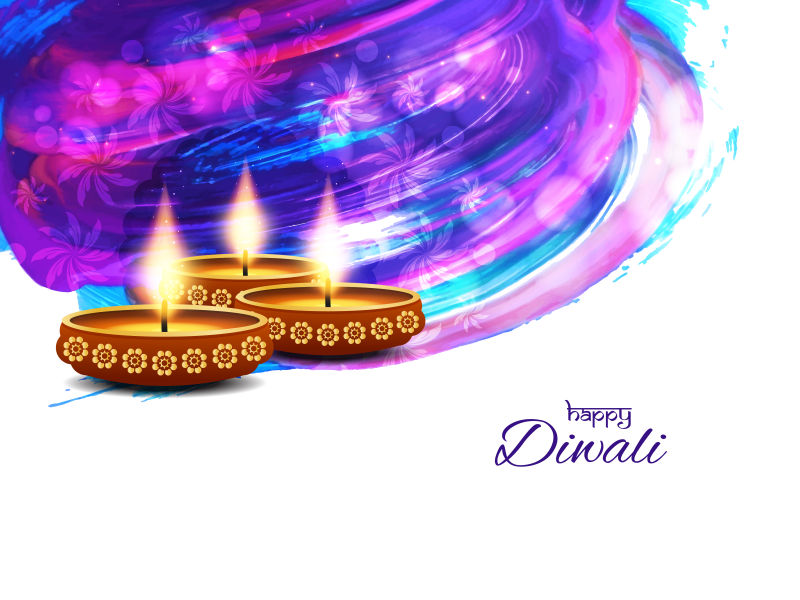 矢量排灯节创意插图设计