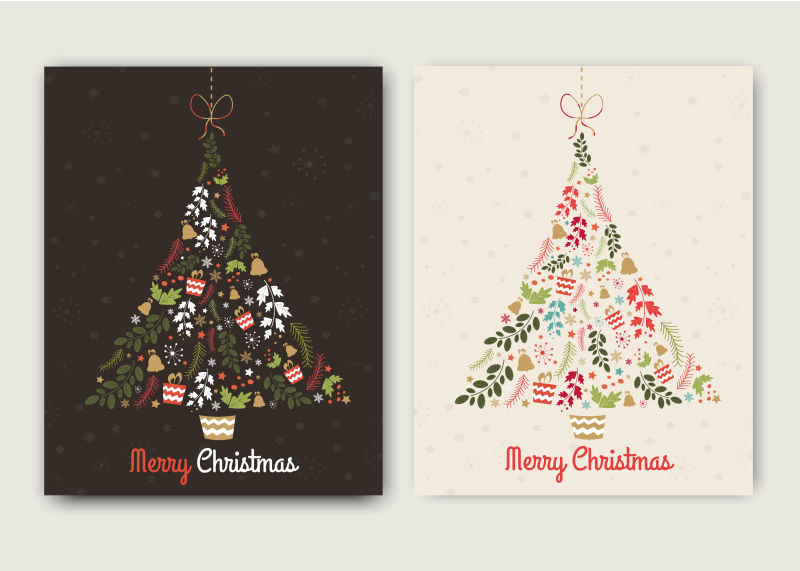 圣诞节贺卡矢量