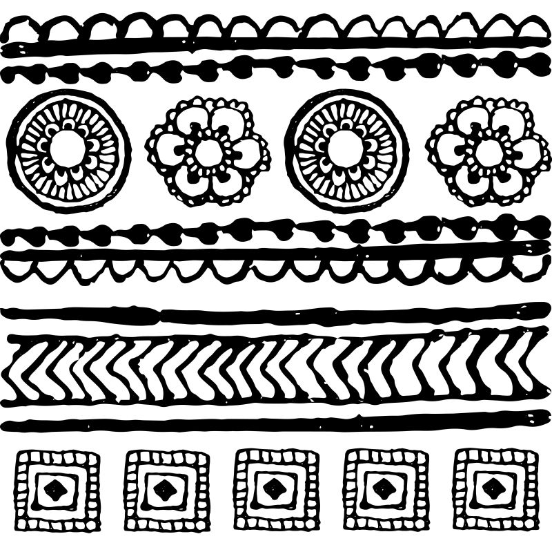 矢量手绘边框的集合