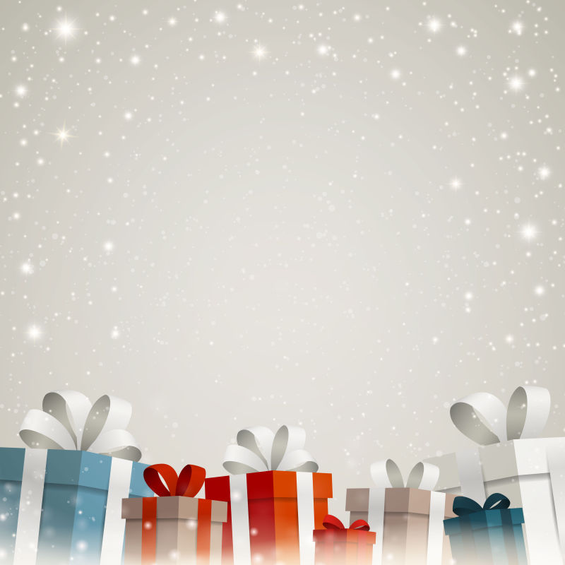 矢量圣诞的礼品盒