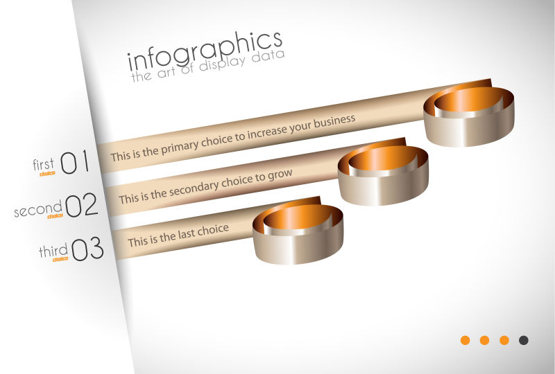 具有现代平面风格的信息图表矢量图