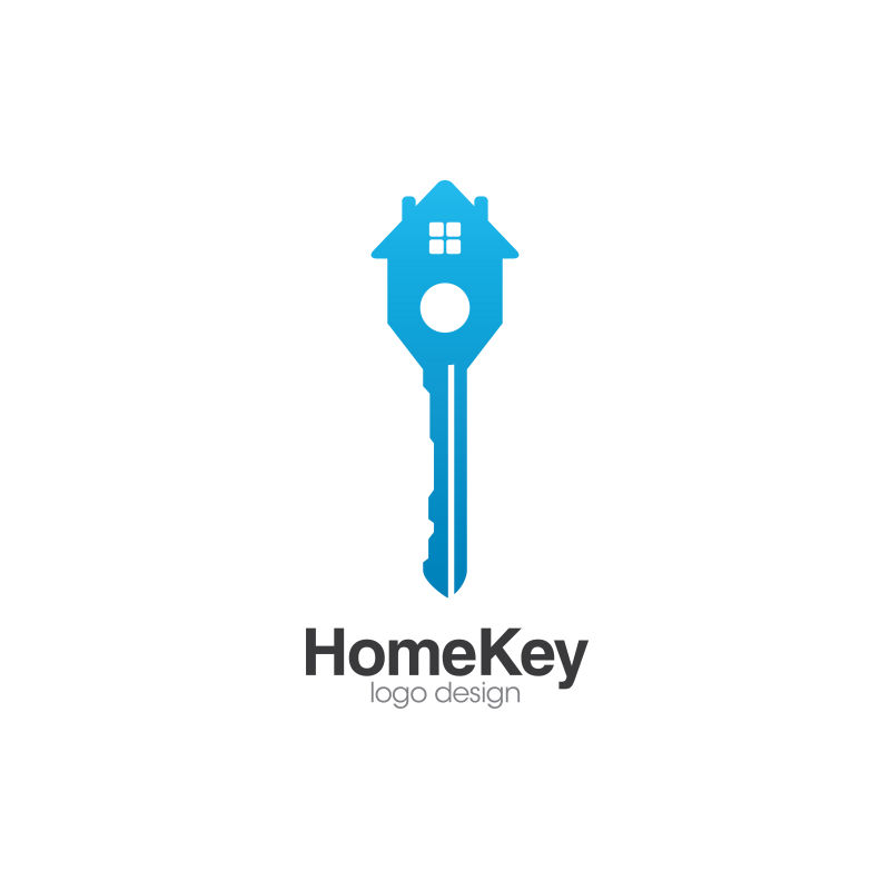 创意钥匙图标设计矢量