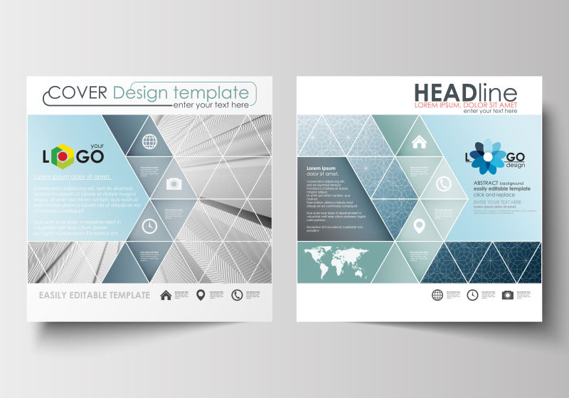 矢量的商业宣传单
