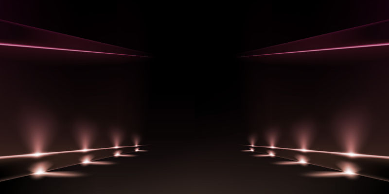 矢量灯光舞台插图