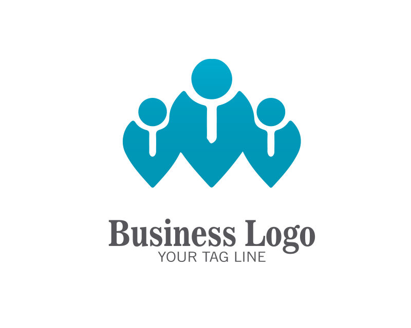 商务人物图标矢量