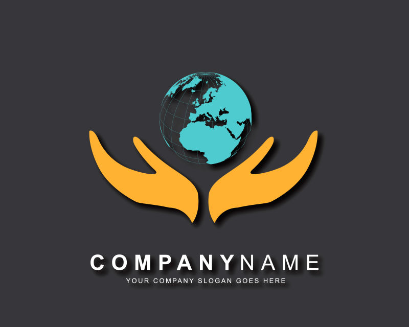 保护地球图标矢量