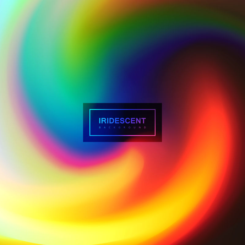 彩虹流体颜色抽象设计背景矢量