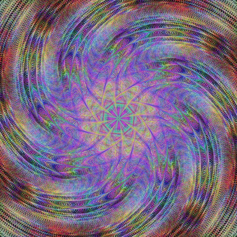 矢量彩色网状螺旋背景