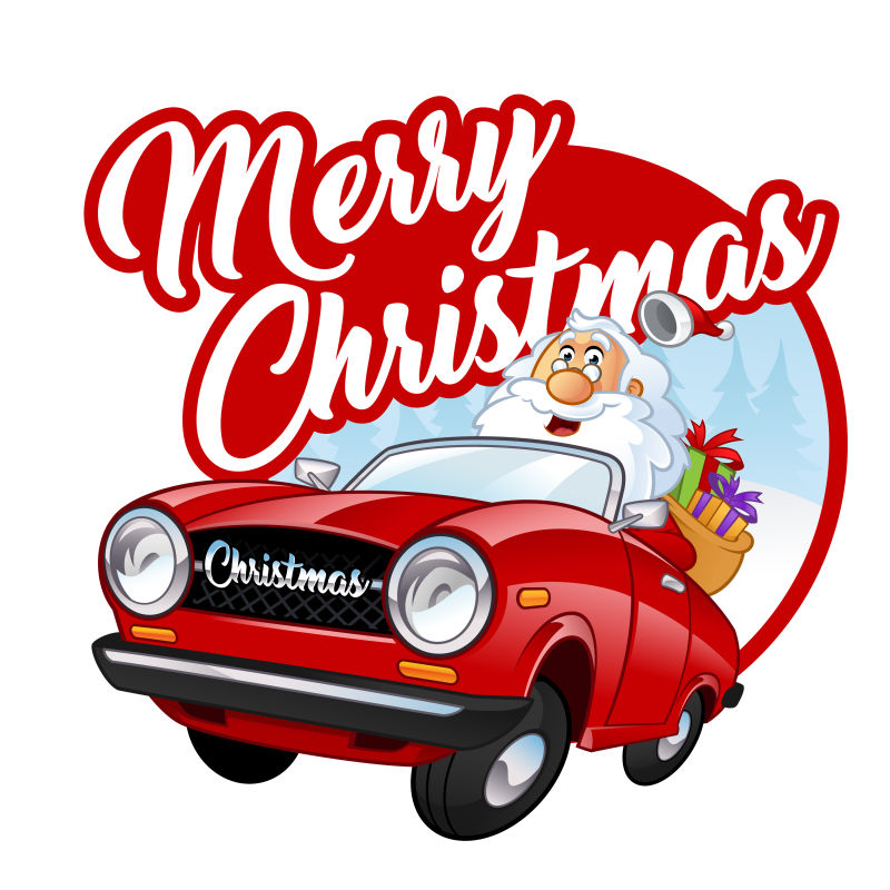 矢量的圣诞老人插图