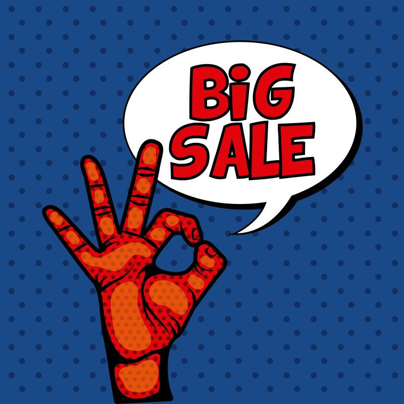 红色的手势矢量