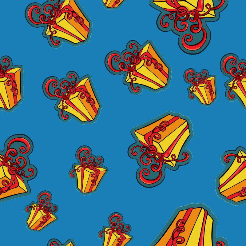 漂亮简洁的礼品盒矢量背景