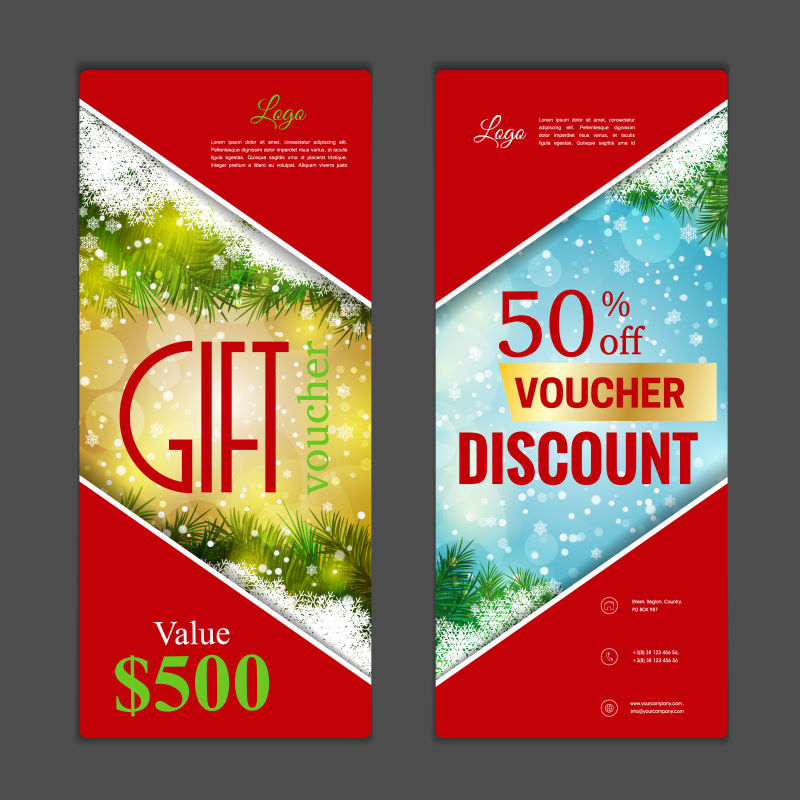 矢量打折卡的样板