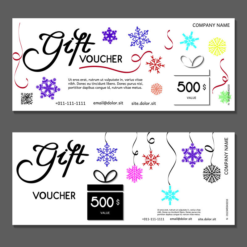 矢量的商业购物优惠券设计