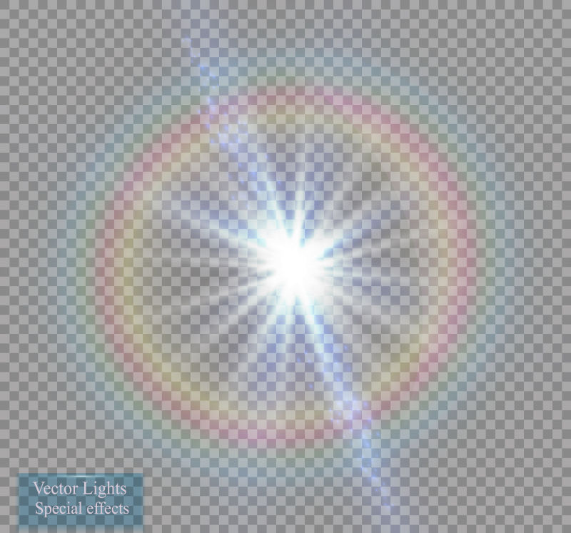 矢量多彩闪烁星光背景