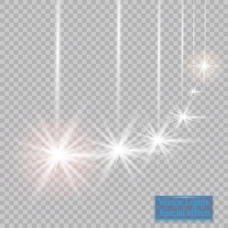 多彩矢量闪烁星光背景