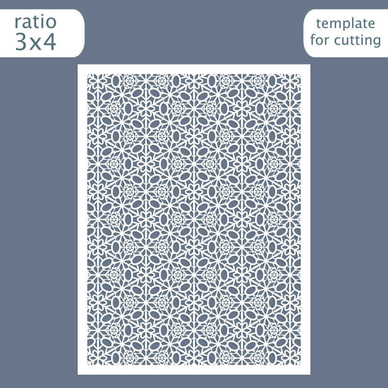 矢量的镂空贺卡花纹装饰
