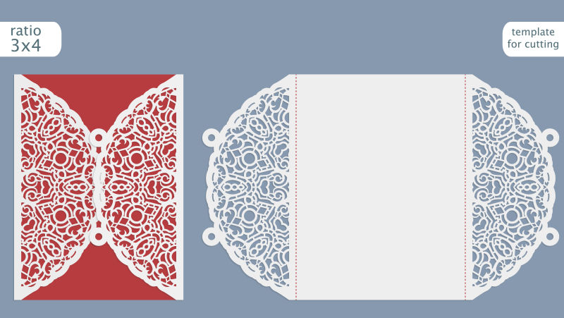 矢量花纹的贺卡