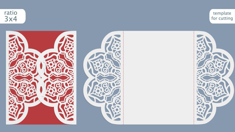 矢量个性花纹贺卡