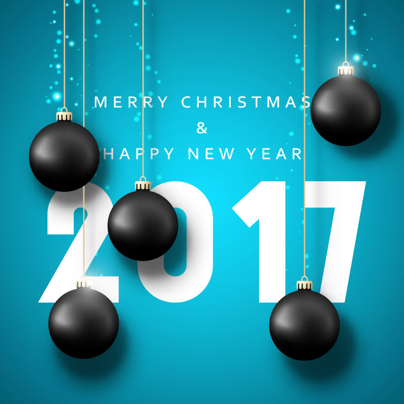 2017圣诞节贺卡矢量设计