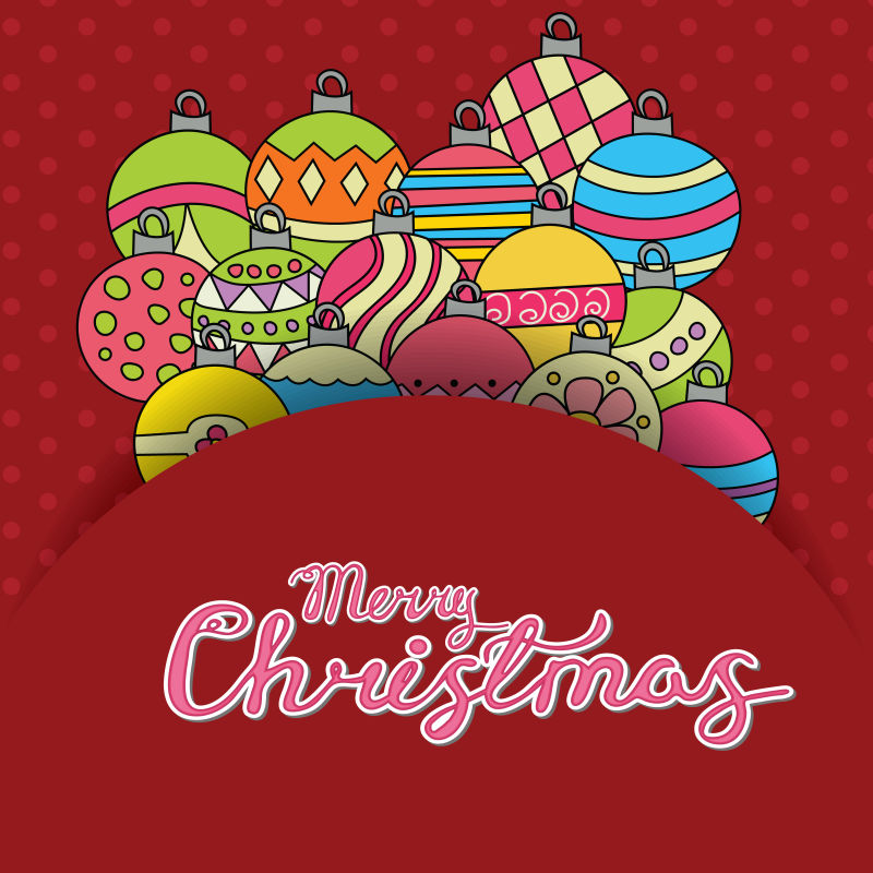 矢量圣诞贺卡背景设计