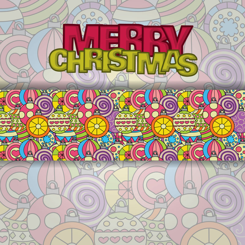 圣诞节贺卡背景矢量设计