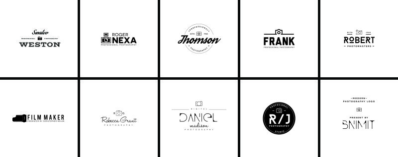 矢量的摄影主题logo标志