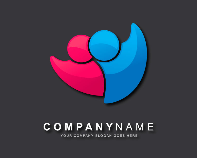 商业合作标志矢量设计