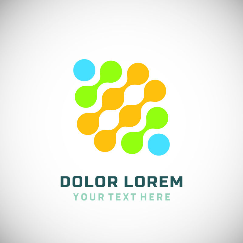 矢量彩色创意图案标志