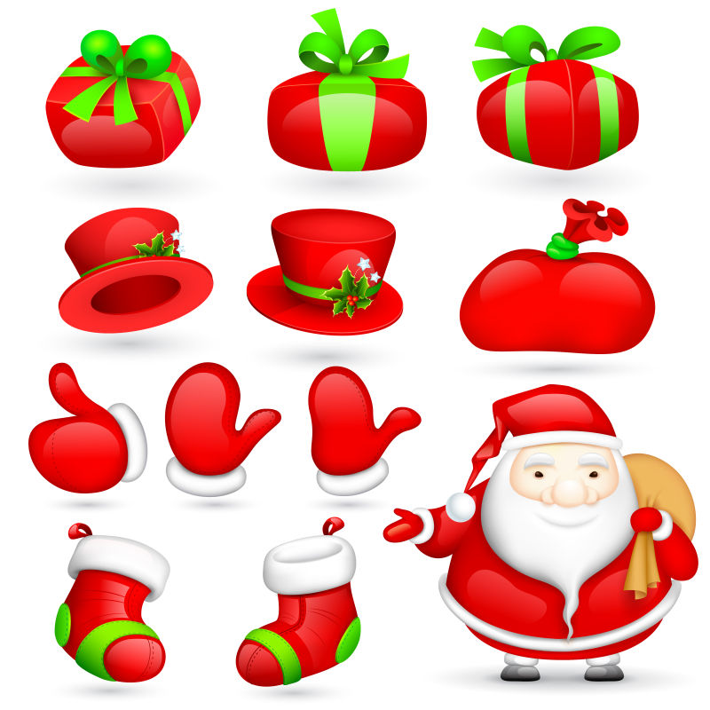 矢量卡通圣诞设计横幅