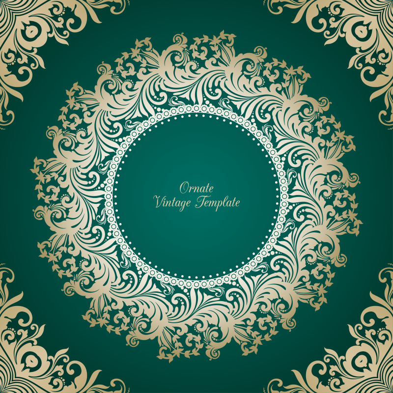 创意圆形花纹logo设计矢量