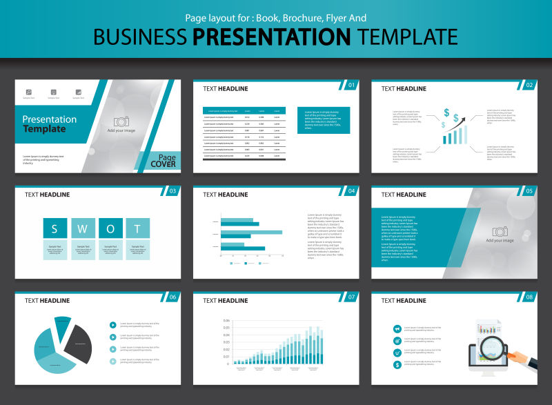 多用途演示的集合矢量