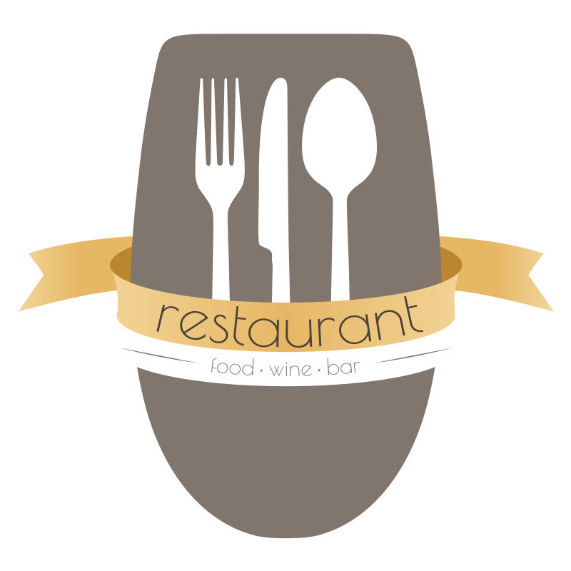 矢量创意餐厅标志