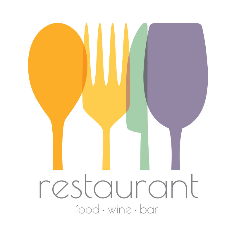 创意西式餐厅标志矢量设计