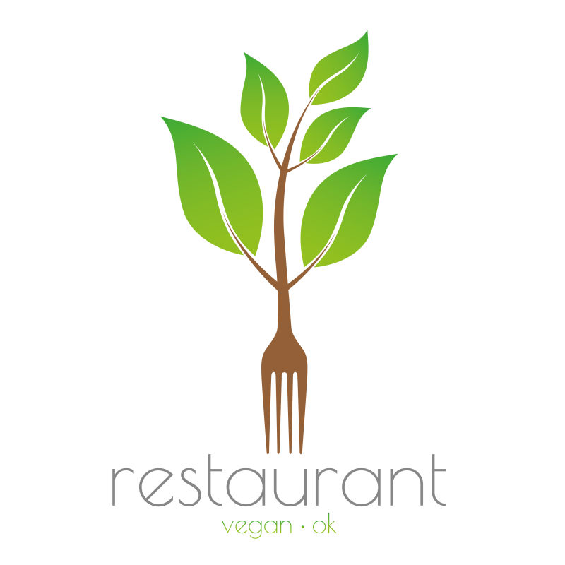 矢量的现代餐厅标志设计