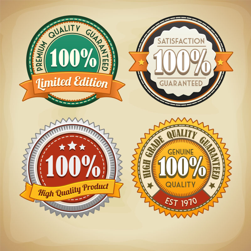 圆形旧货销售标签设计