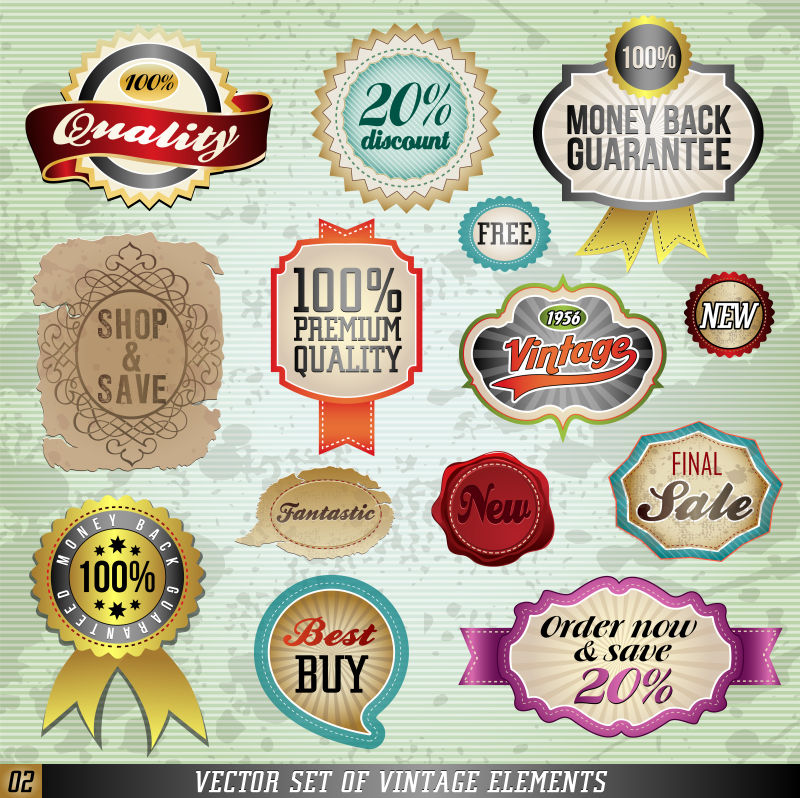 多种矢量销售标签合集