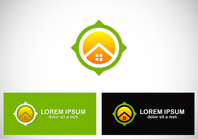 创意房子logo设计矢量