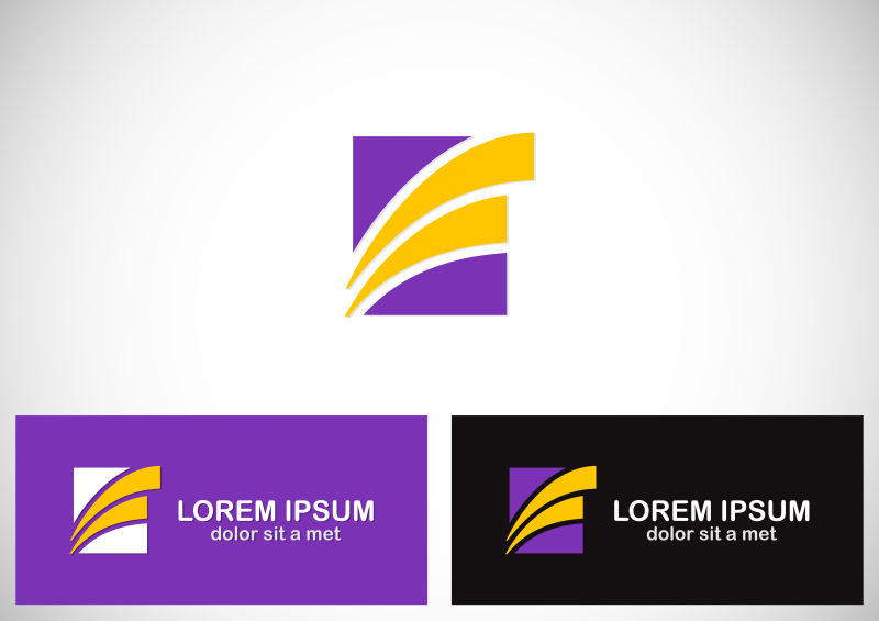 矢量创意彩色logo设计