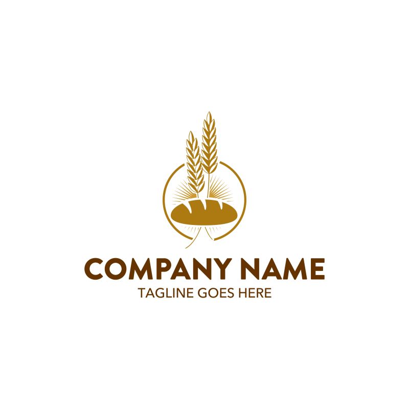 面包店创意标志矢量图