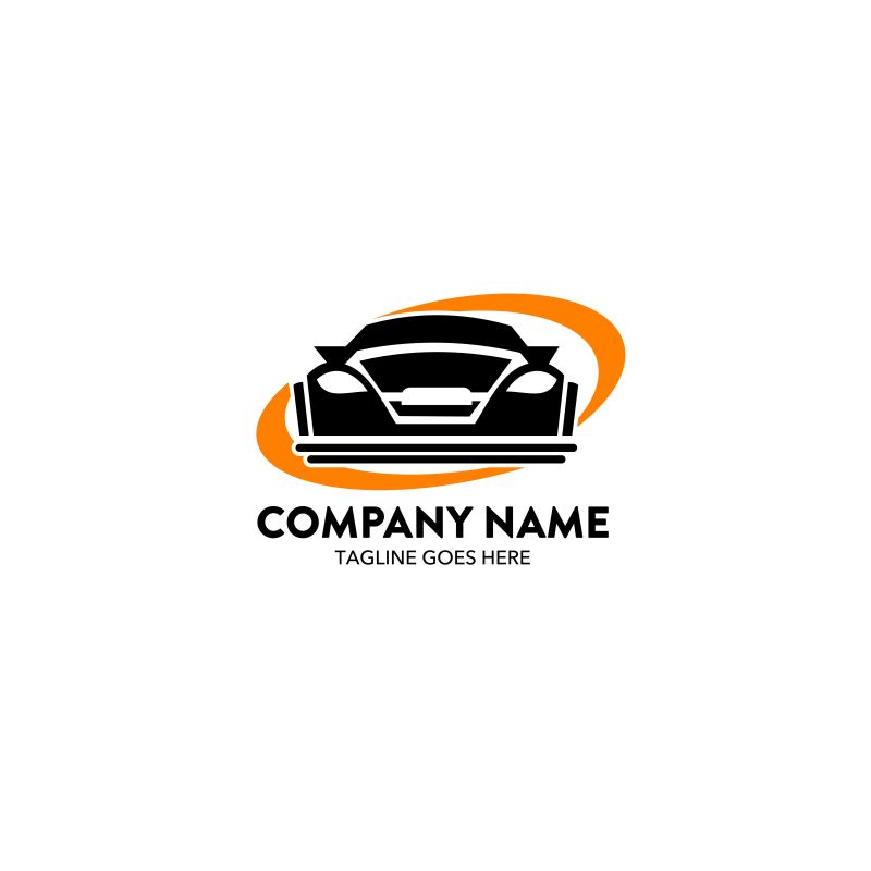 创意矢量汽车概念标志设计