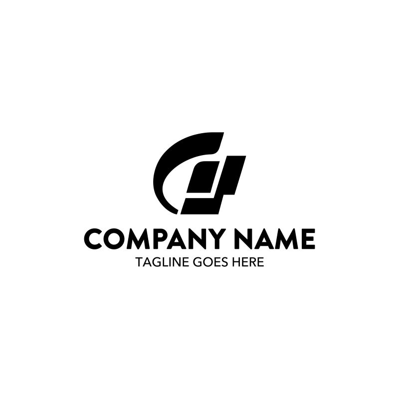 创意矢量游戏概念的创意标志设计