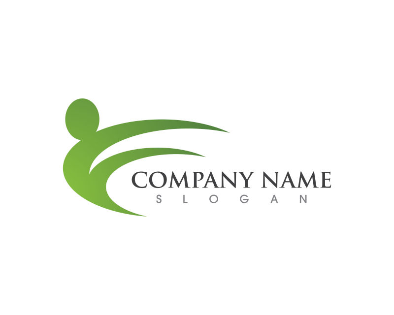 创意矢量运动概念的标志设计