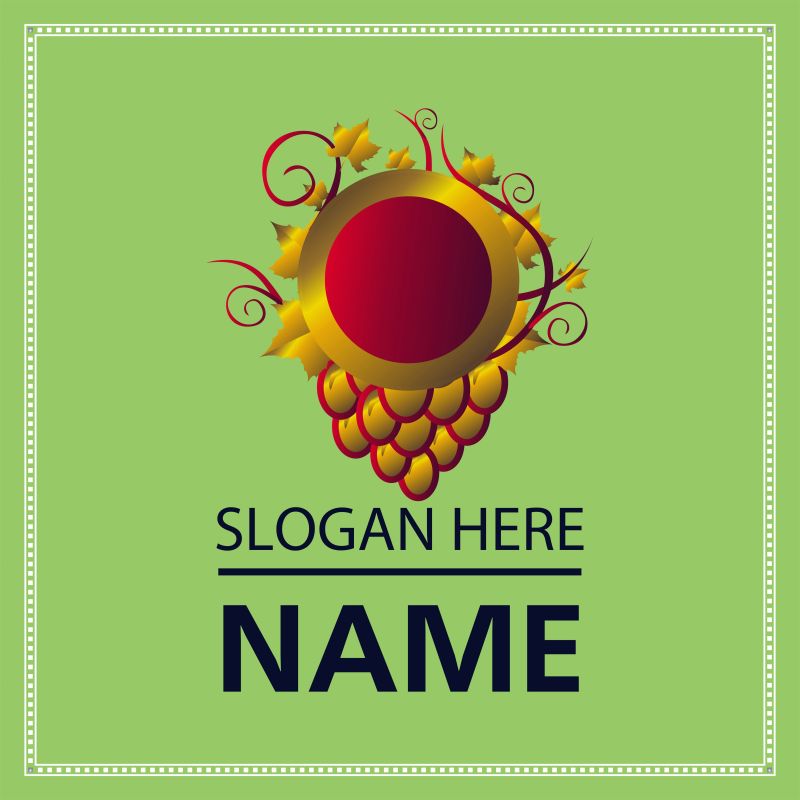 蓝绿色背景餐厅主题图标矢量